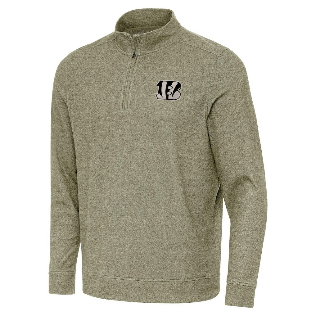 Cincinnati Bengals Antigua Subtle Quarter-Zip Top | NFL Online