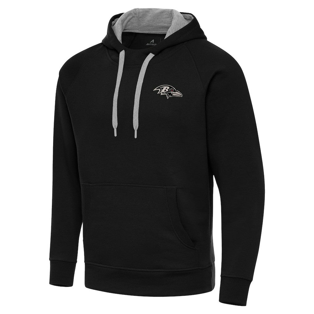Baltimore Ravens Antigua Brushed Carbon Victory Pullover Hoodie | NFL Near me