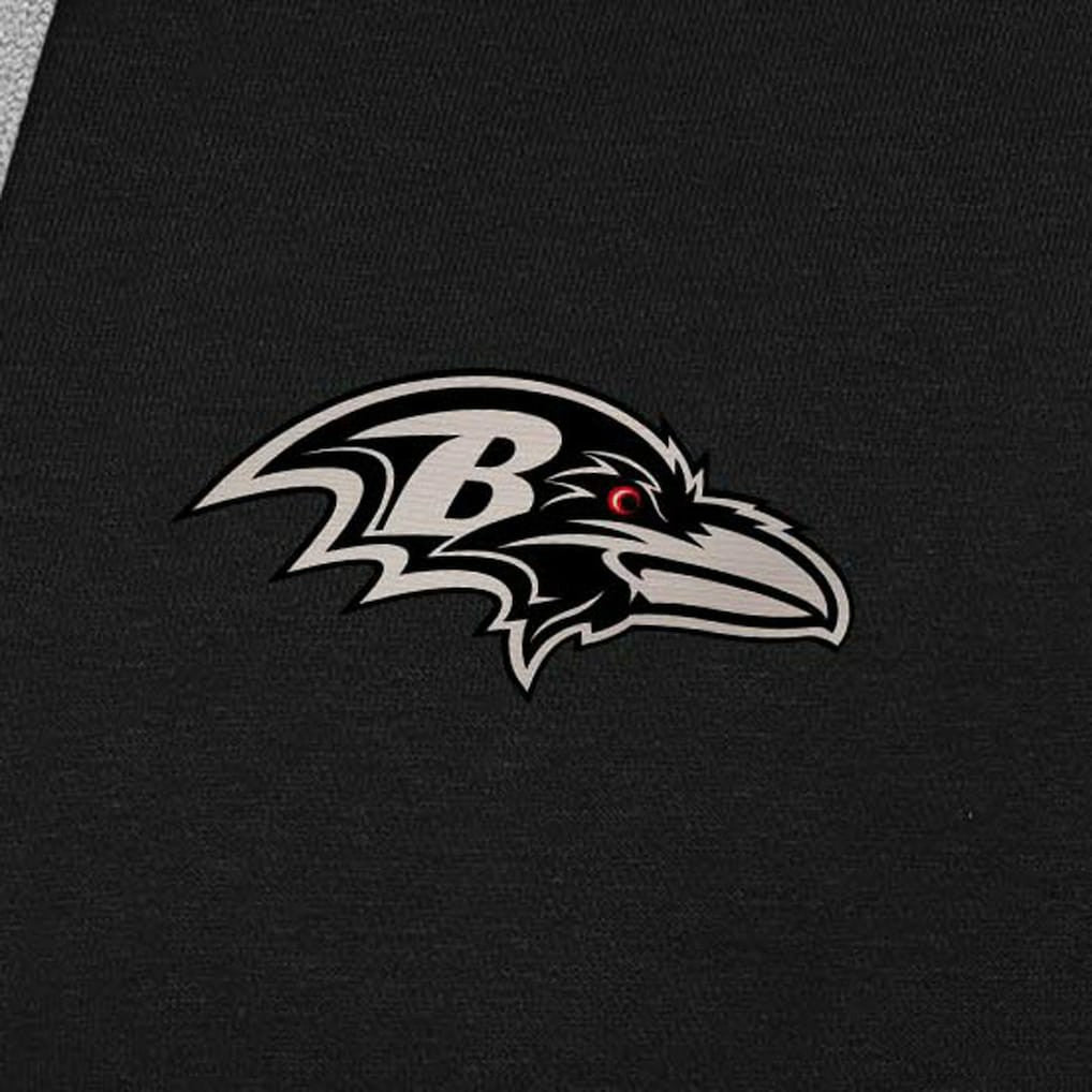 Baltimore Ravens Antigua Brushed Carbon Victory Pullover Hoodie | NFL Near me