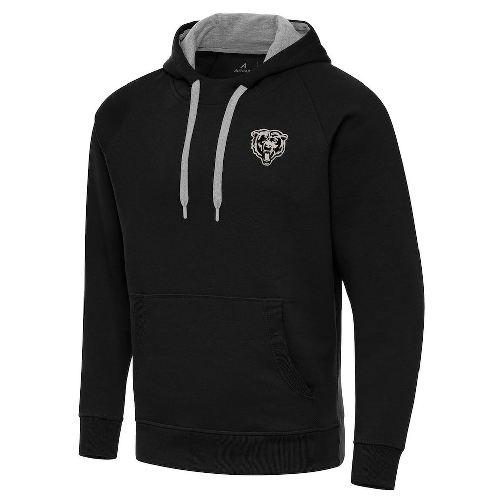 Chicago Bears Antigua Brushed Carbon Victory Pullover Hoodie | NFL New