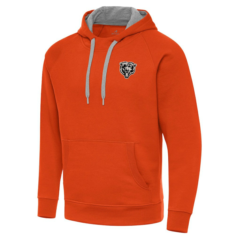Chicago Bears Antigua Brushed Carbon Victory Pullover Hoodie | NFL Discount