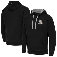 Cleveland Browns Antigua Brushed Carbon Victory Pullover Hoodie | NFL Outlet