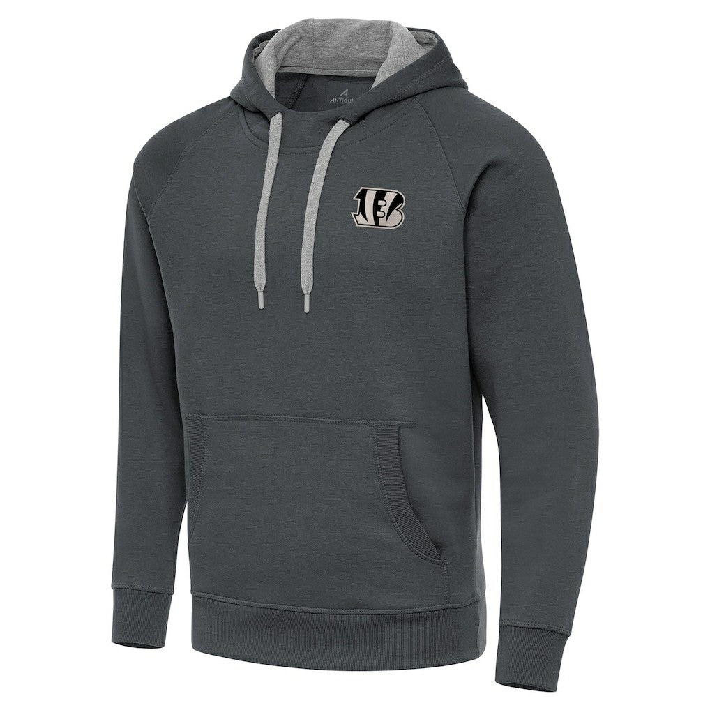 Cincinnati Bengals Antigua Brushed Carbon Victory Pullover Hoodie | NFL US
