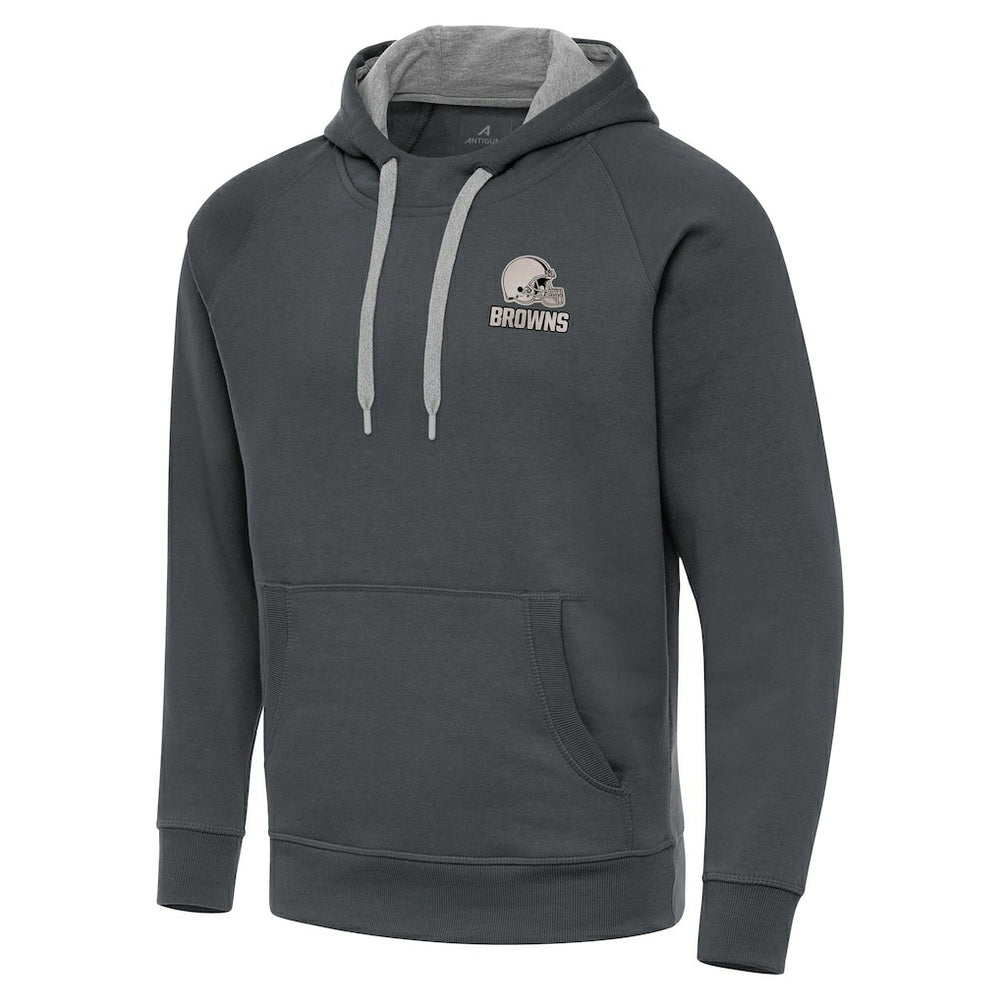 Cleveland Browns Antigua Brushed Carbon Victory Pullover Hoodie | NFL New