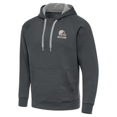 Cleveland Browns Antigua Brushed Carbon Victory Pullover Hoodie | NFL New