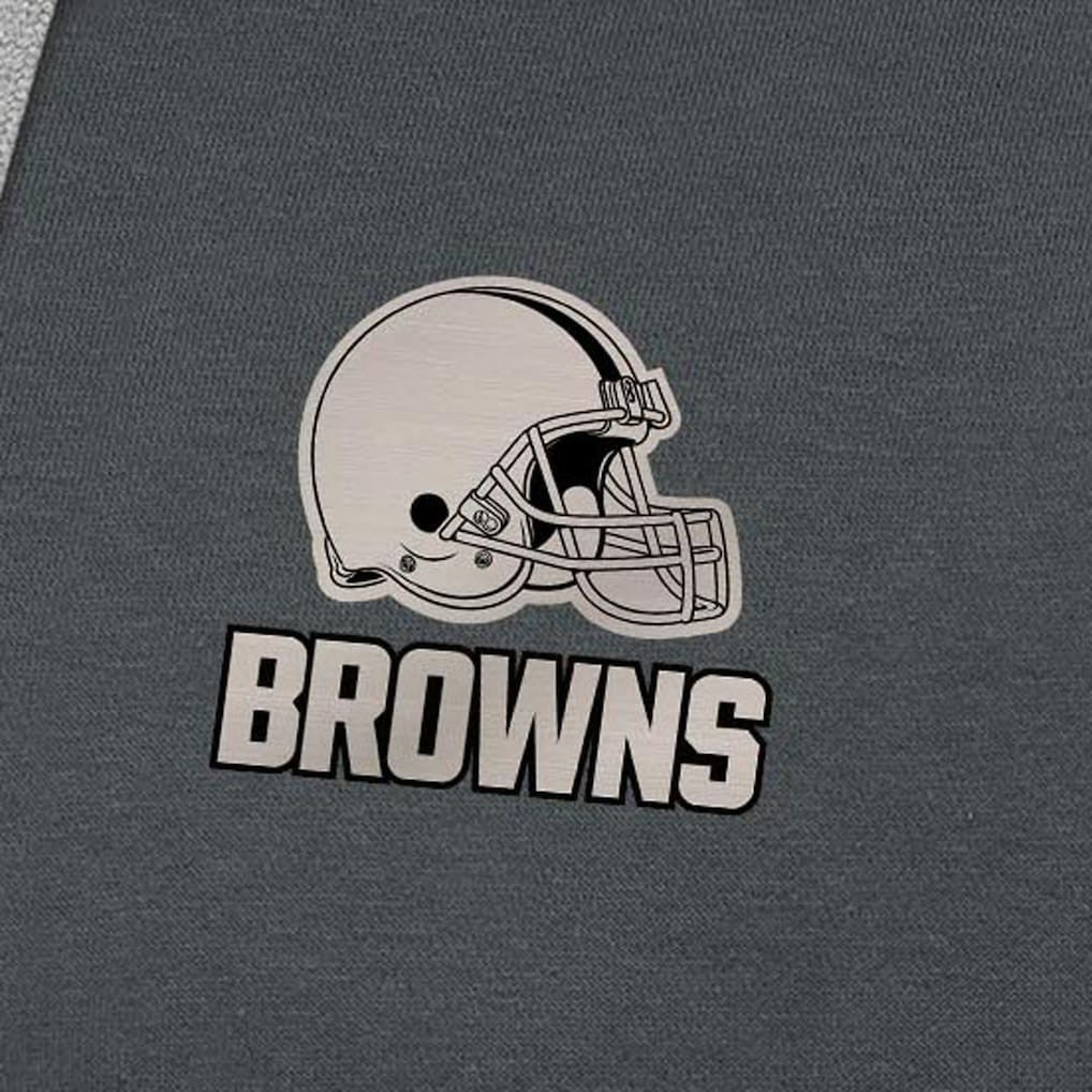 Cleveland Browns Antigua Brushed Carbon Victory Pullover Hoodie | NFL New