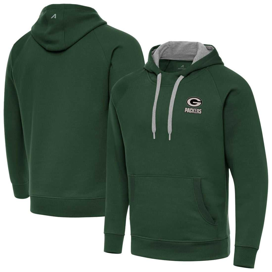 Green Bay Packers Antigua Brushed Carbon Victory Pullover Hoodie | NFL Discount