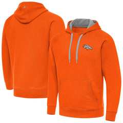 Denver Broncos Antigua Brushed Carbon Victory Pullover Hoodie | NFL US