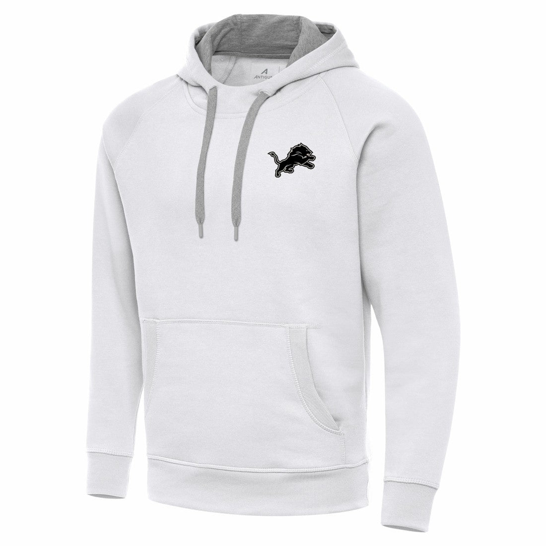 Detroit Lions Antigua Brushed Carbon Victory Pullover Hoodie | NFL New