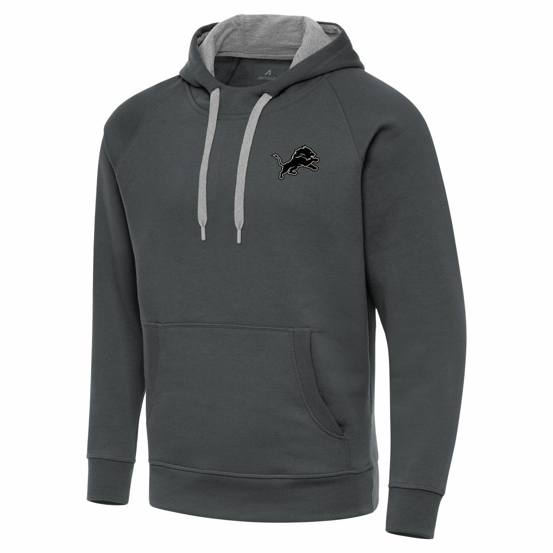 Detroit Lions Antigua Brushed Carbon Victory Pullover Hoodie | NFL New