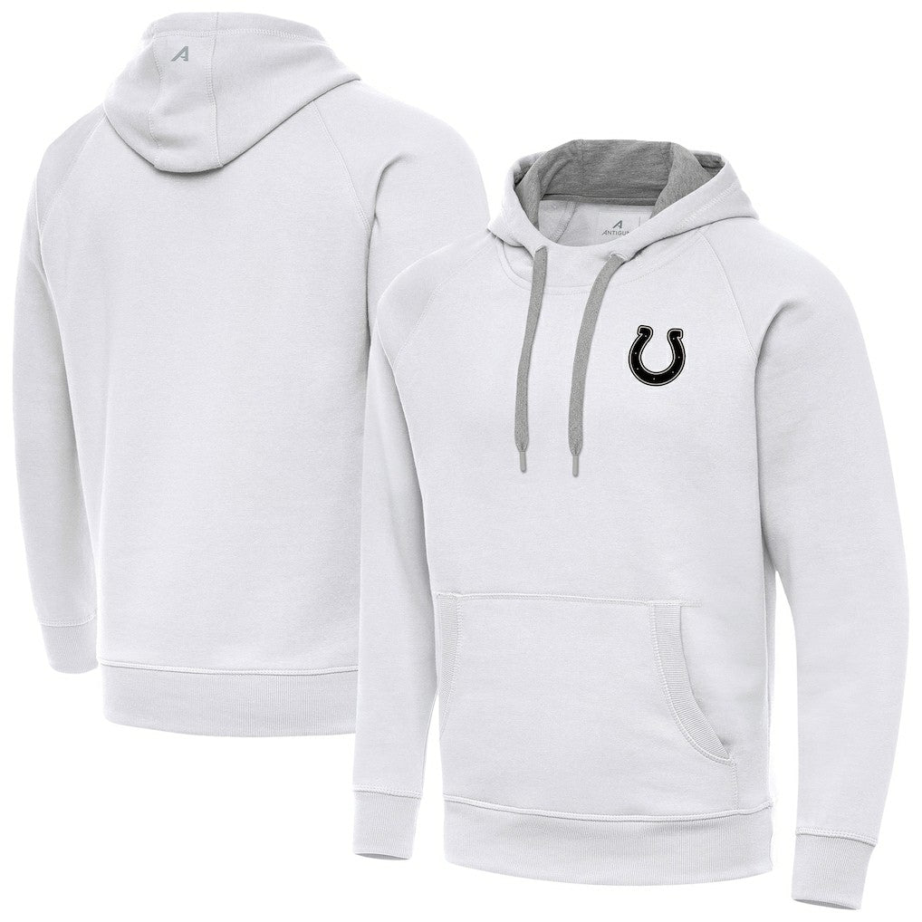 Indianapolis Colts Antigua Brushed Carbon Victory Pullover Hoodie | NFL Online