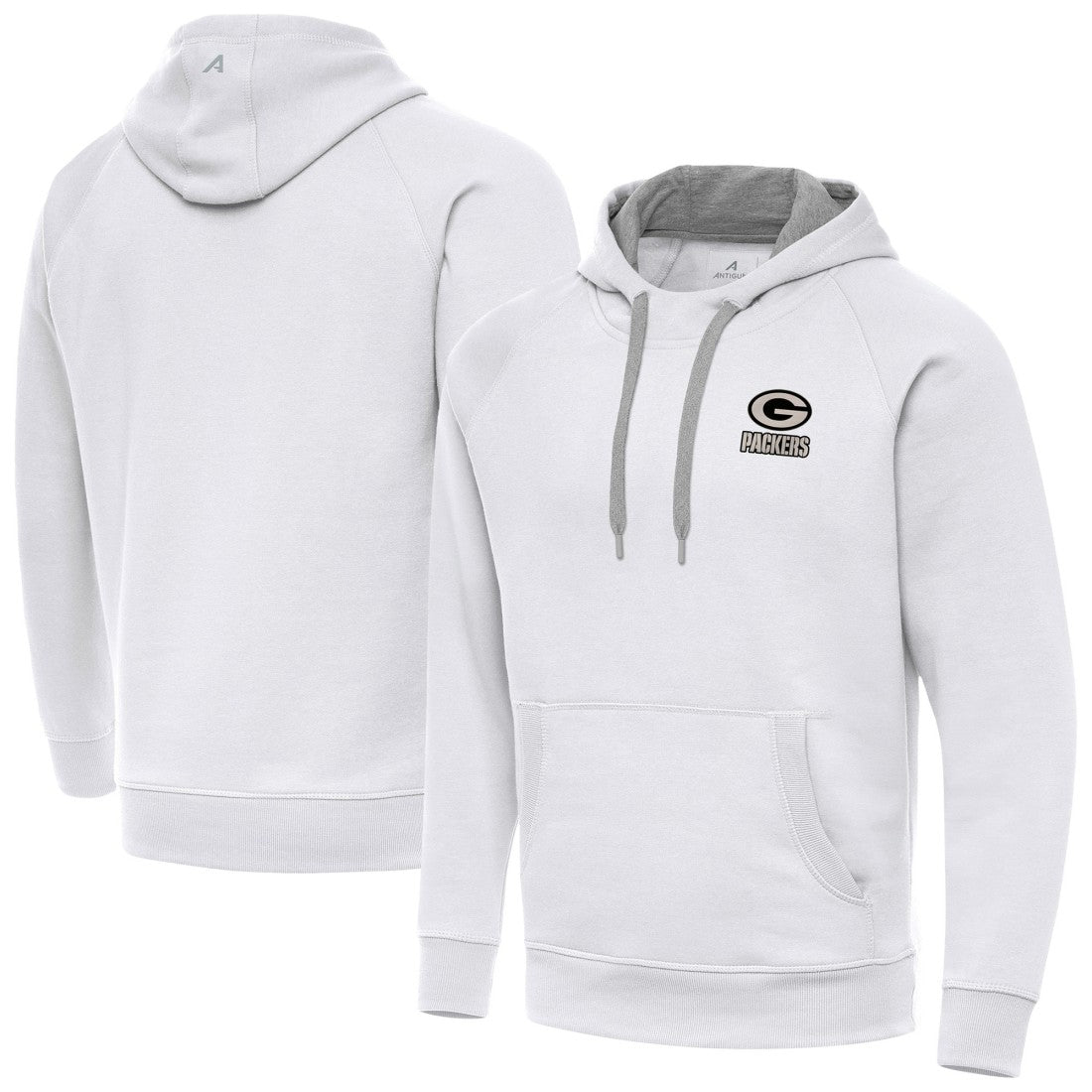Green Bay Packers Antigua Brushed Carbon Victory Pullover Hoodie | NFL Outlet