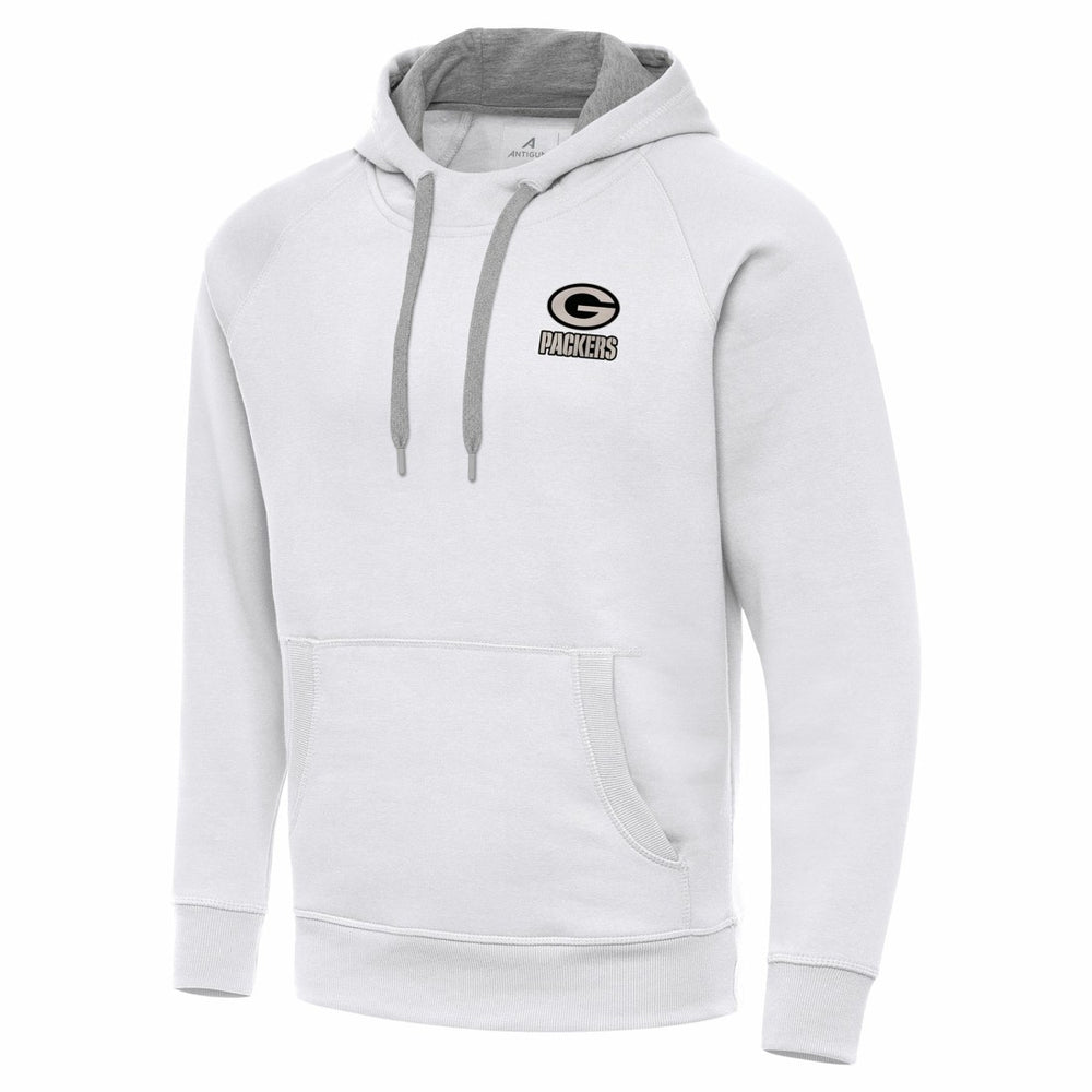 Green Bay Packers Antigua Brushed Carbon Victory Pullover Hoodie | NFL Outlet