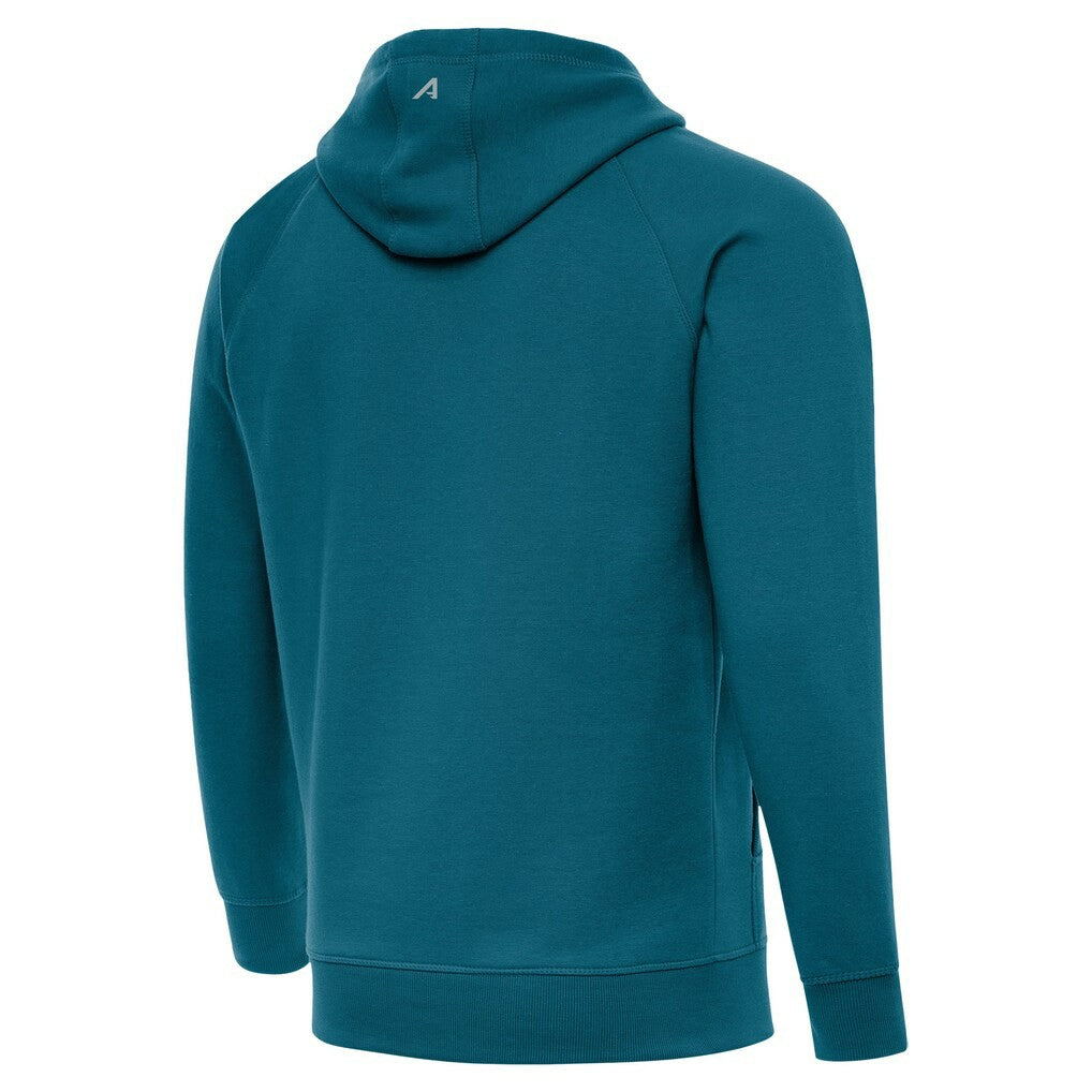 Jacksonville Jaguars Antigua Brushed Carbon Victory Pullover Hoodie | NFL New
