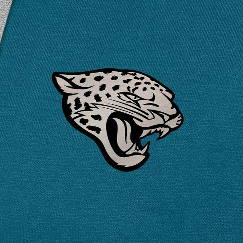 Jacksonville Jaguars Antigua Brushed Carbon Victory Pullover Hoodie | NFL New