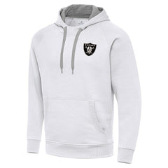 Las Vegas Raiders Antigua Brushed Carbon Victory Pullover Hoodie | NFL Discount
