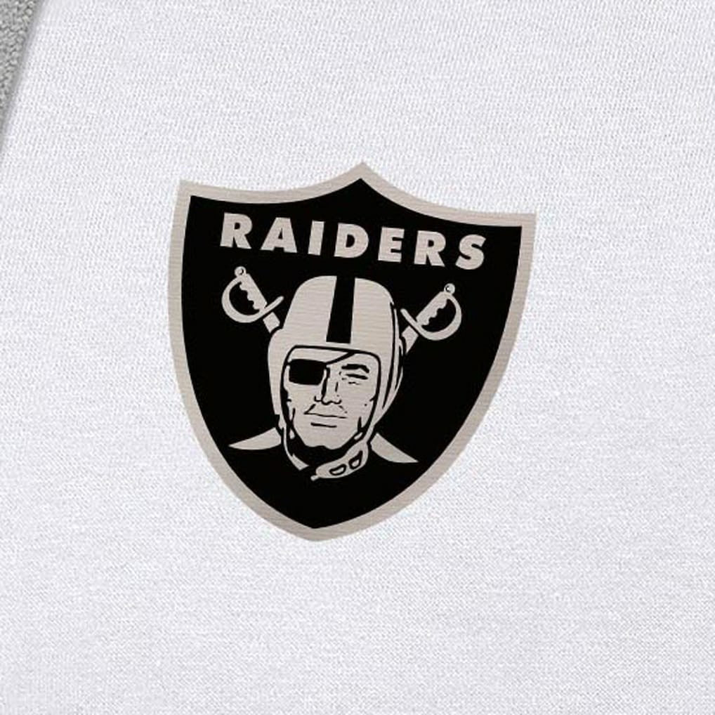 Las Vegas Raiders Antigua Brushed Carbon Victory Pullover Hoodie | NFL Discount