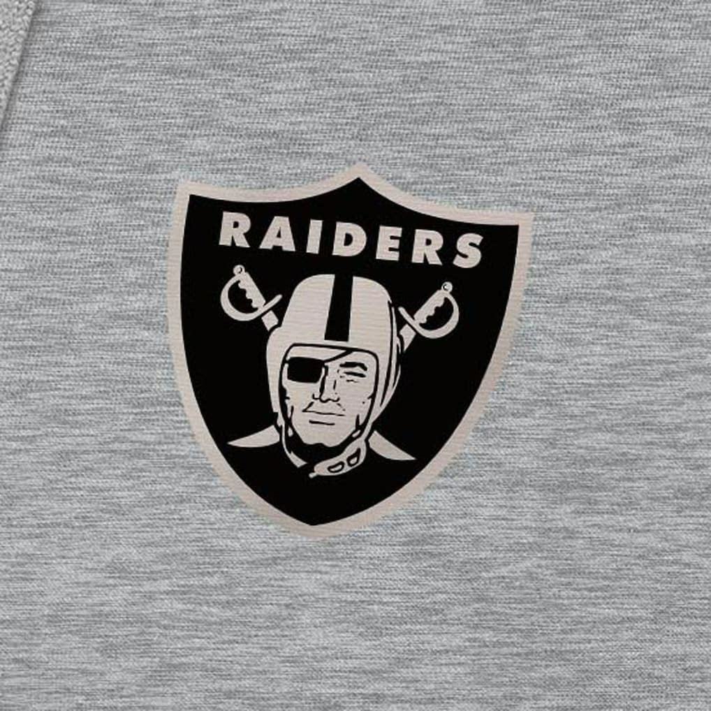 Las Vegas Raiders Antigua Brushed Carbon Victory Pullover Hoodie | NFL Outlet