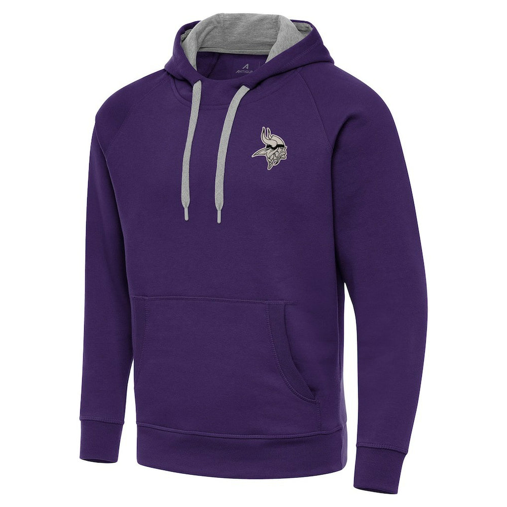 Minnesota Vikings Antigua Brushed Carbon Victory Pullover Hoodie | NFL Online