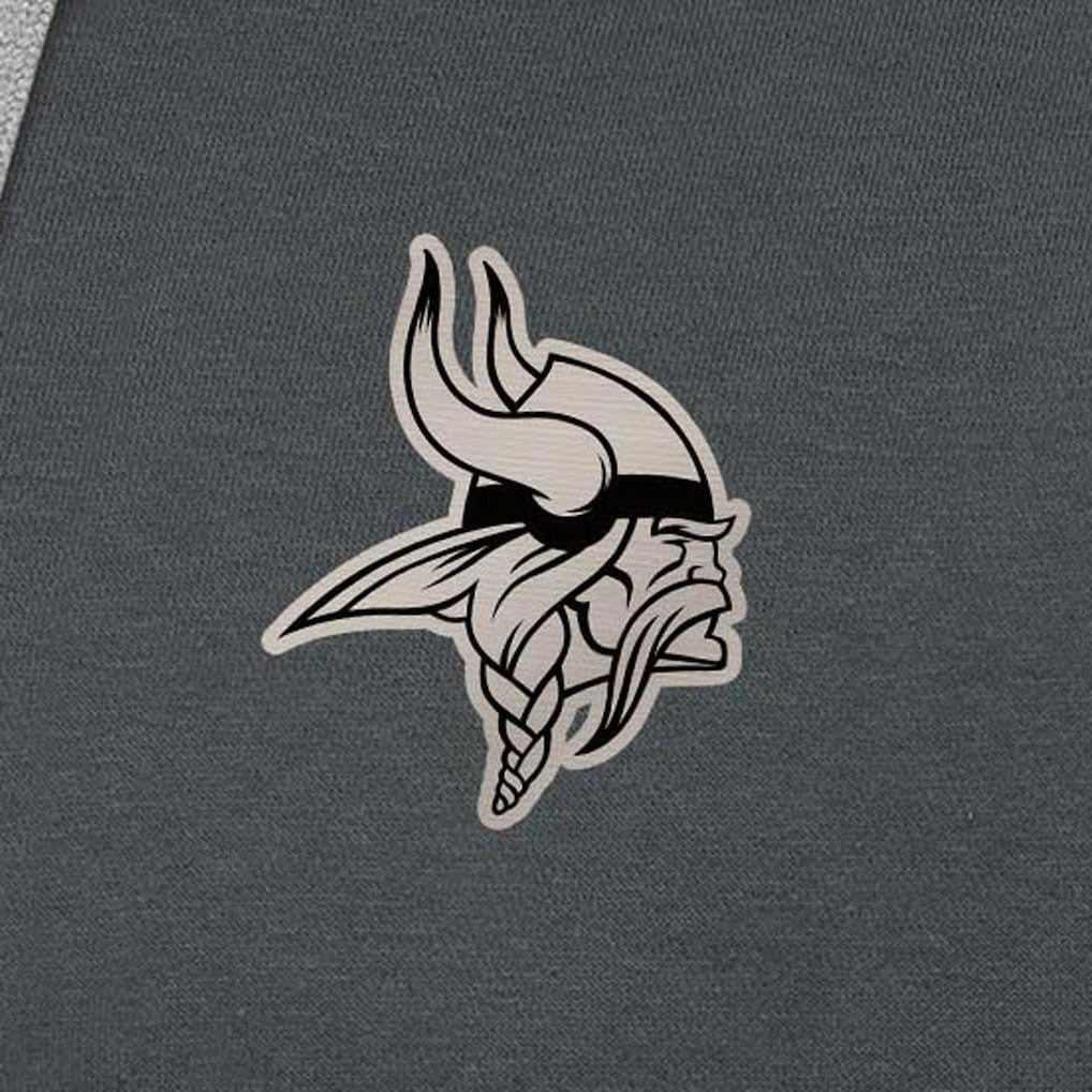 Minnesota Vikings Antigua Brushed Carbon Victory Pullover Hoodie | NFL Discount