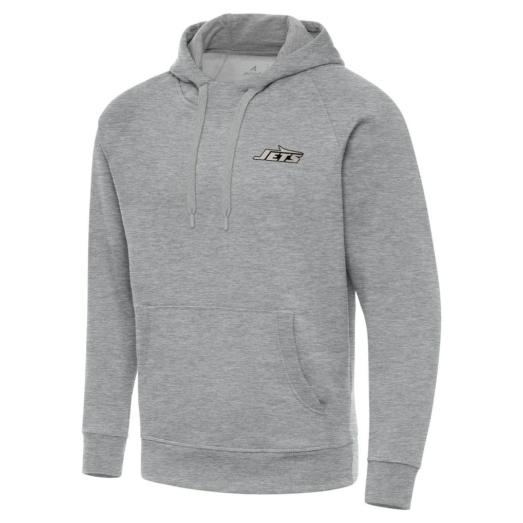 New York Jets Antigua Brushed Carbon Victory Pullover Hoodie | NFL Near me