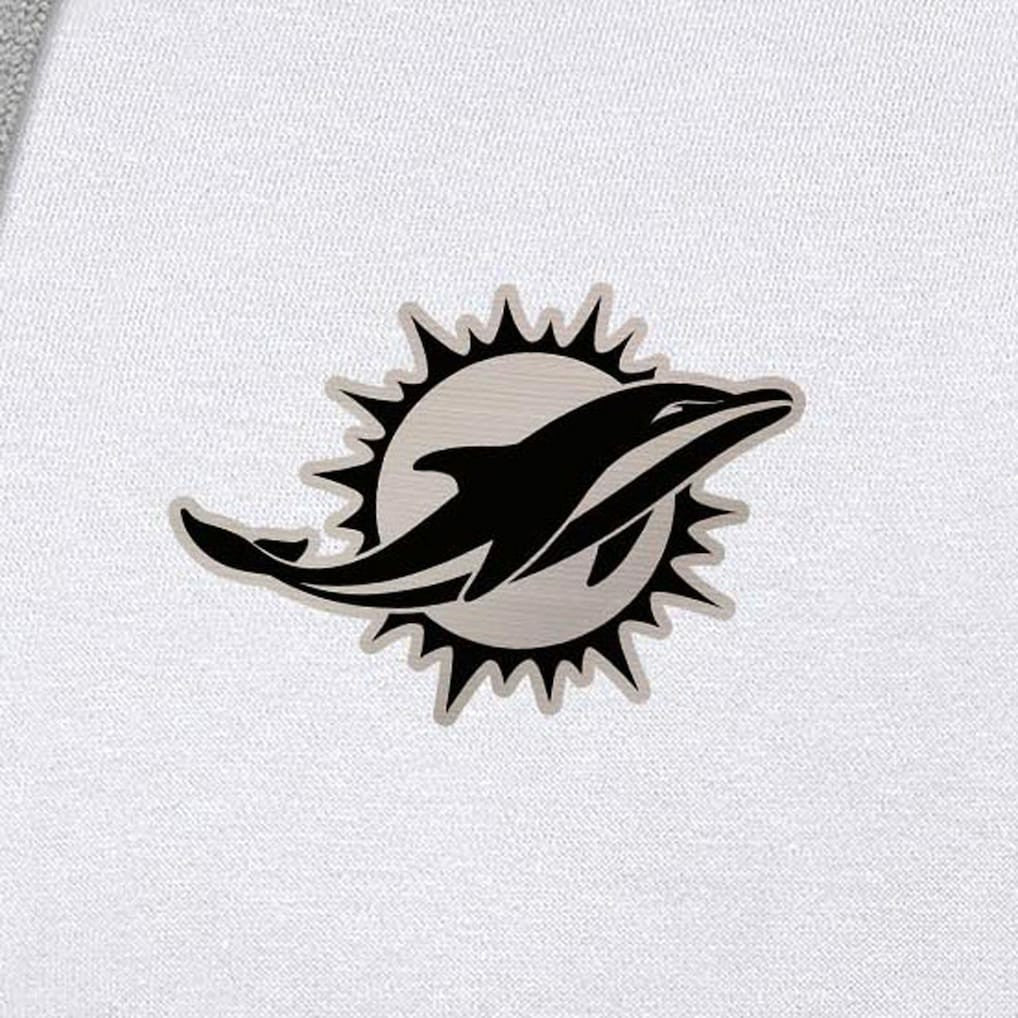 Miami Dolphins Antigua Brushed Carbon Victory Pullover Hoodie | NFL Near me