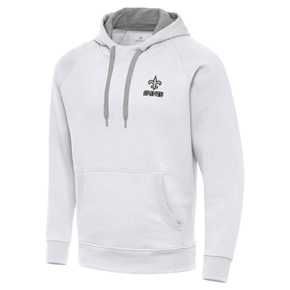 New Orleans Saints Antigua Brushed Carbon Victory Pullover Hoodie | NFL Discount