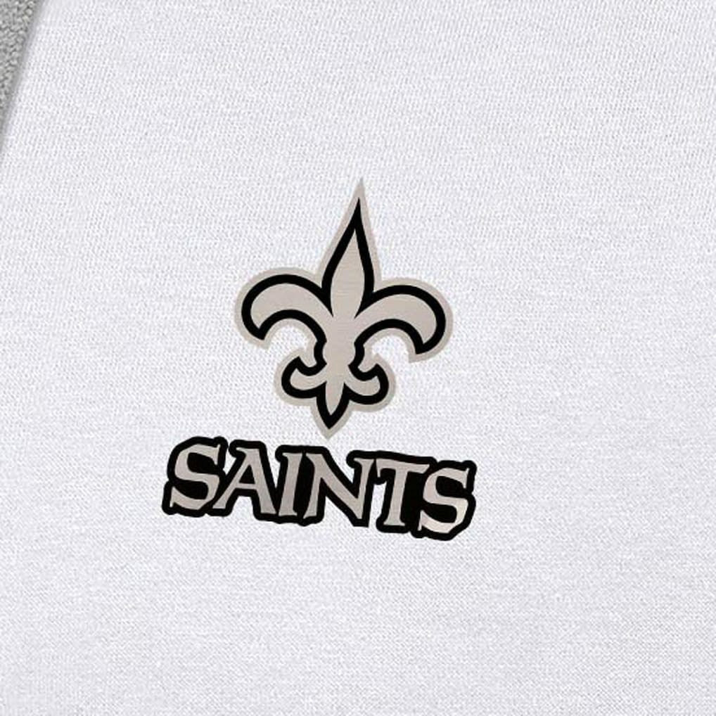New Orleans Saints Antigua Brushed Carbon Victory Pullover Hoodie | NFL Discount