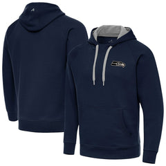 Seattle Seahawks Antigua Brushed Carbon Victory Pullover Hoodie | NFL On sale
