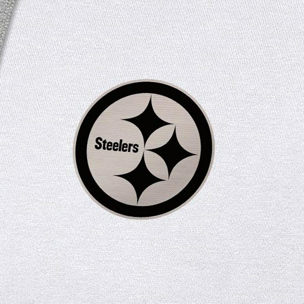 Pittsburgh Steelers Antigua Brushed Carbon Victory Pullover Hoodie | NFL Outlet