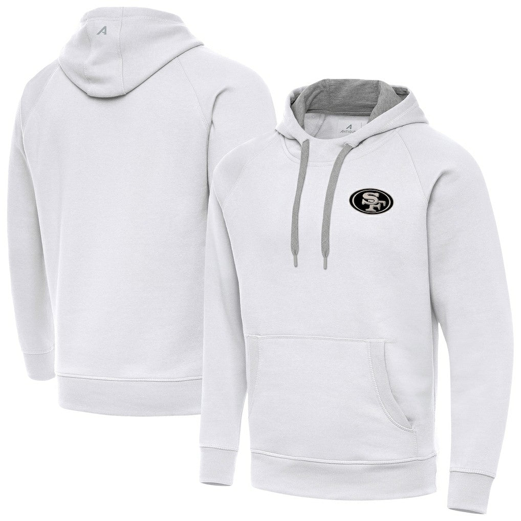 San Francisco 49ers Antigua Brushed Carbon Victory Pullover Hoodie | NFL Hot