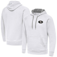 San Francisco 49ers Antigua Brushed Carbon Victory Pullover Hoodie | NFL Hot