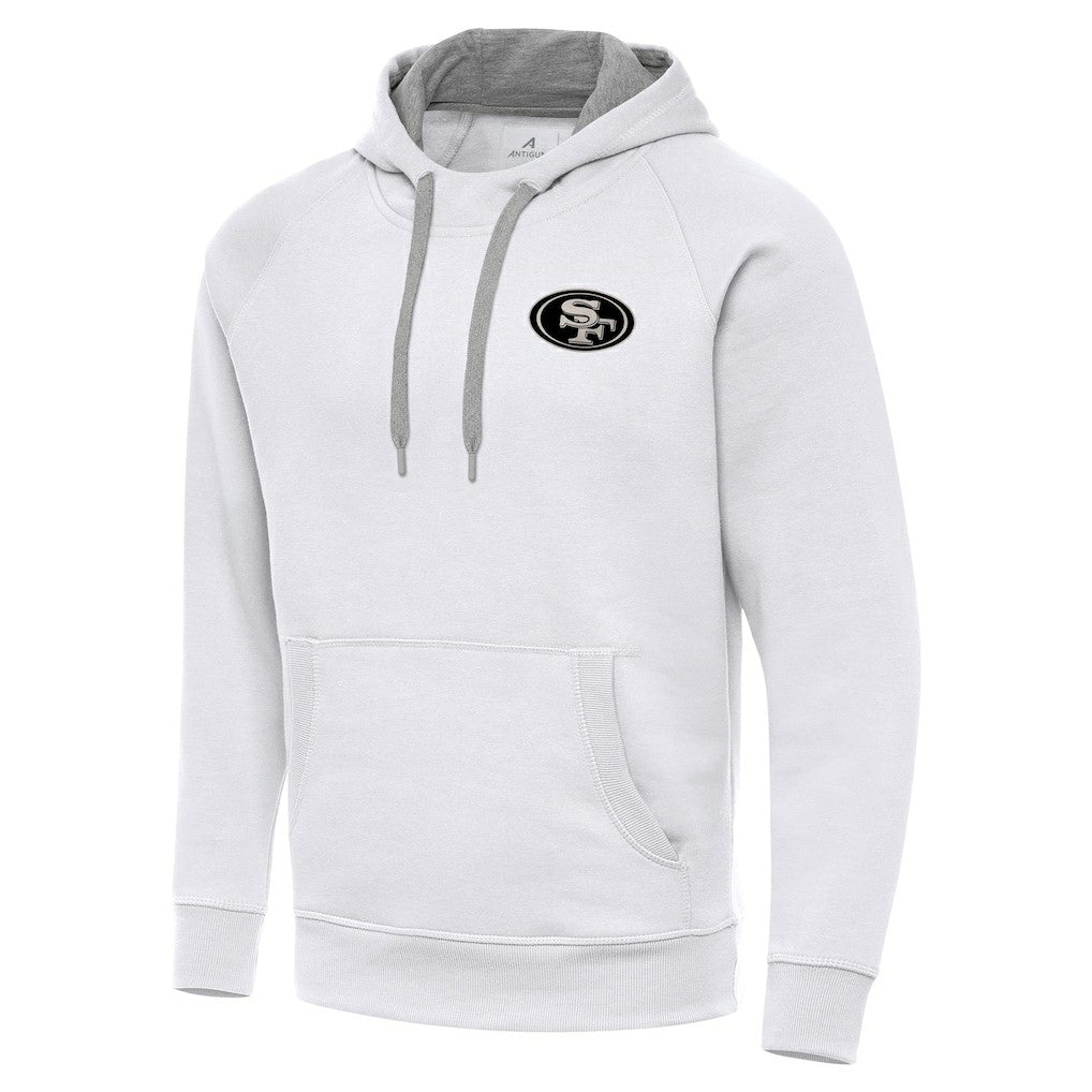 San Francisco 49ers Antigua Brushed Carbon Victory Pullover Hoodie | NFL Hot