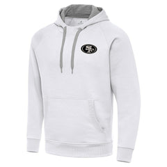 San Francisco 49ers Antigua Brushed Carbon Victory Pullover Hoodie | NFL Hot