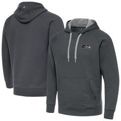 Seattle Seahawks Antigua Brushed Carbon Victory Pullover Hoodie | NFL Near me