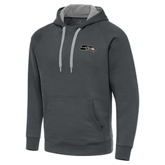 Seattle Seahawks Antigua Brushed Carbon Victory Pullover Hoodie | NFL Near me