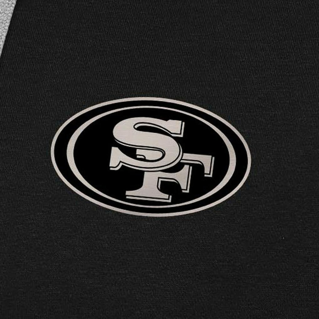 San Francisco 49ers Antigua Brushed Carbon Victory Pullover Hoodie | NFL US