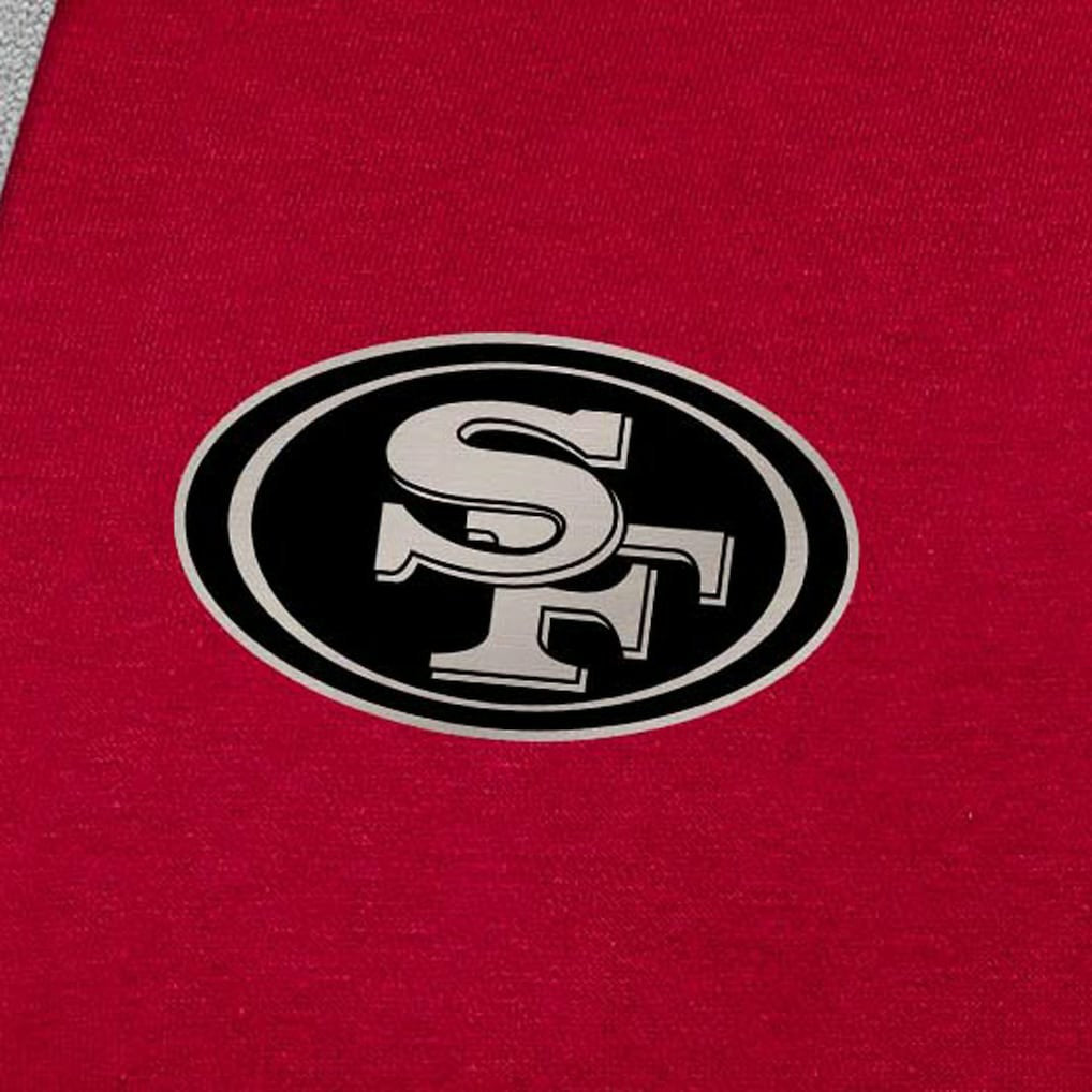 San Francisco 49ers Antigua Brushed Carbon Victory Pullover Hoodie | NFL US
