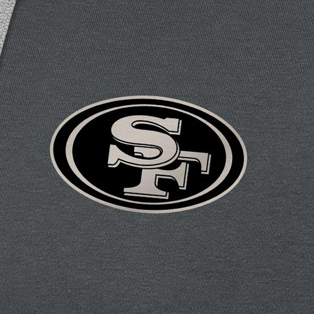 San Francisco 49ers Antigua Brushed Carbon Victory Pullover Hoodie | NFL US