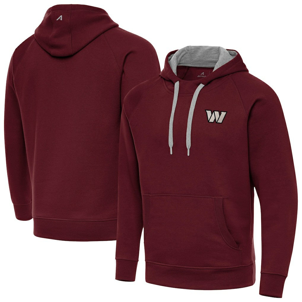 Washington Commanders Antigua Brushed Carbon Victory Pullover Hoodie | NFL Discount
