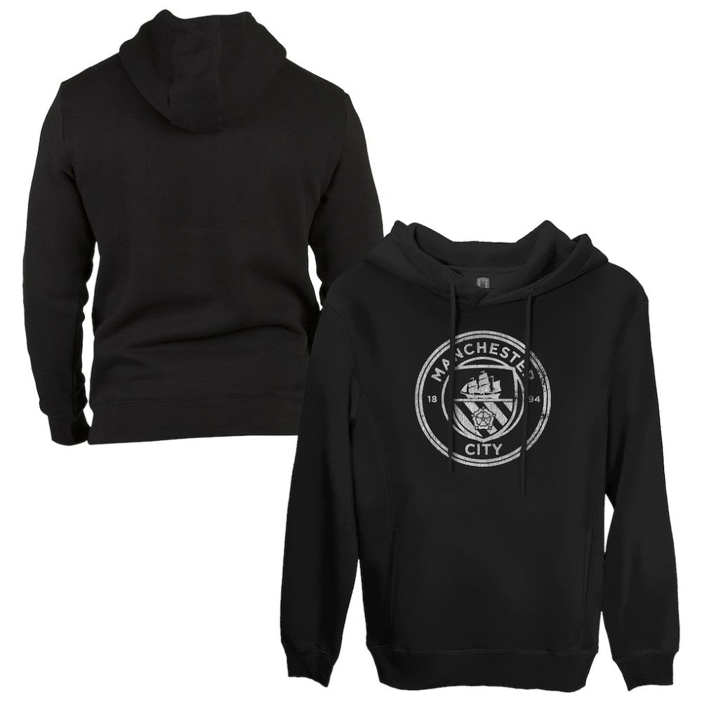Manchester City 1863FC Monochrome Badge Fleece Pullover Hoodie