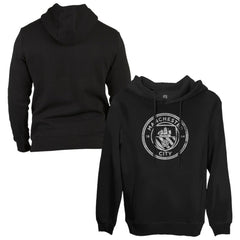 Manchester City 1863FC Monochrome Badge Fleece Pullover Hoodie