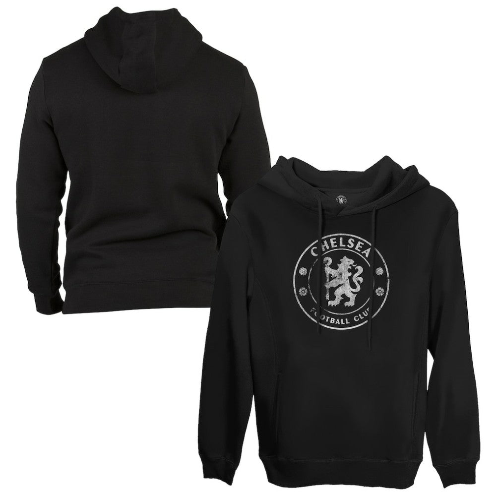 Chelsea 1863FC Monochrome Badge Fleece Pullover Hoodie