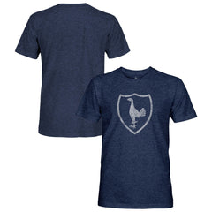 Tottenham Hotspur 1863FC Retro Monochrome Badge Vintage Tri-Blend T-Shirt