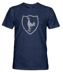 Tottenham Hotspur 1863FC Retro Monochrome Badge Vintage Tri-Blend T-Shirt