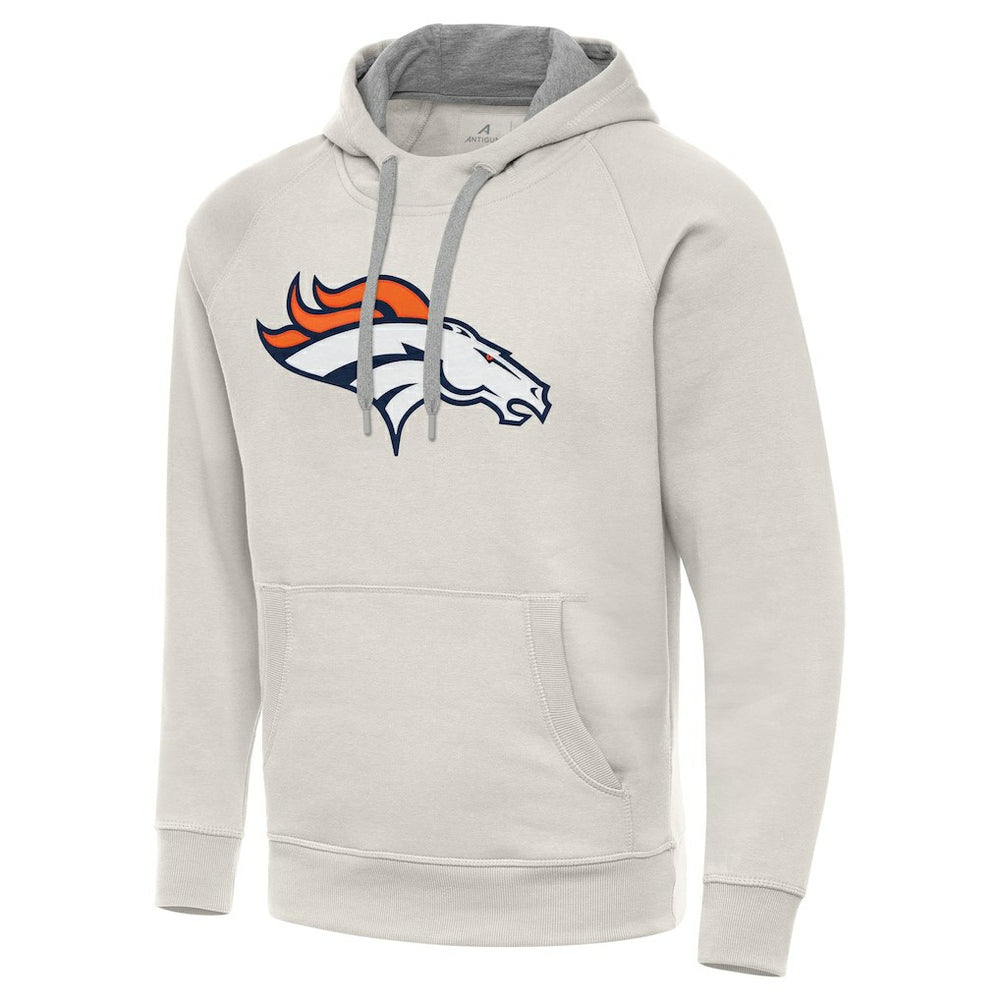 Denver Broncos Antigua Victory Raglan Pullover Hoodie | NFL New