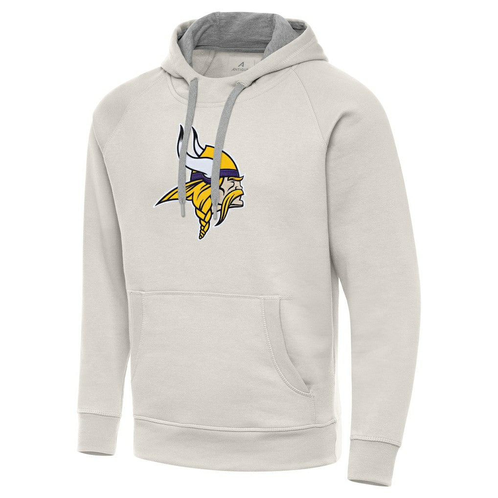 Minnesota Vikings Antigua Victory Raglan Pullover Hoodie | NFL Outlet