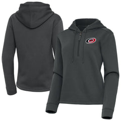 Carolina Hurricanes Antigua Women's Contemporary Quarter-Zip Hoodie -  NHL Hoodies