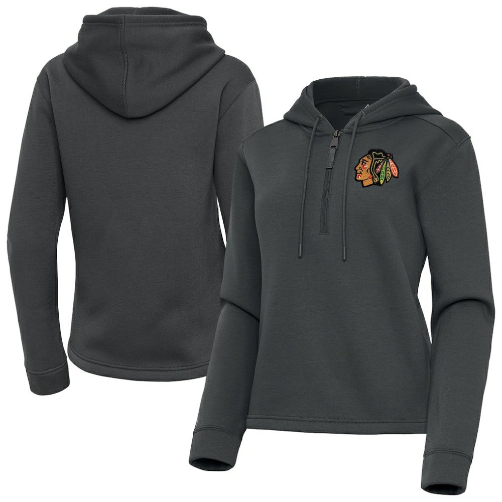 Chicago Blackhawks Antigua Women's Contemporary Quarter-Zip Hoodie -  NHL Hoodies