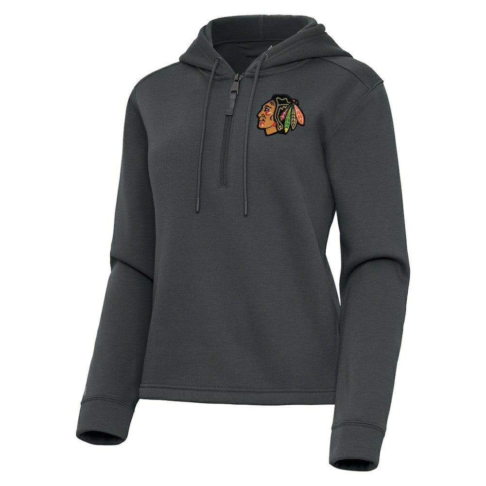 Chicago Blackhawks Antigua Women's Contemporary Quarter-Zip Hoodie -  NHL Hoodies